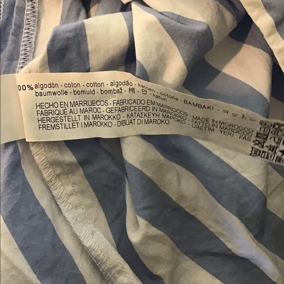 Zara Striped Wrap Blouse S - Picture 9 of 10